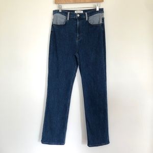 Reformation Jodi Two Tone Organic Cotton Jeans Size 29